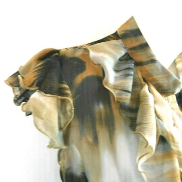 Speak 2 Me Ruffled Sleeve Front Top Med - Picture 7 of 12